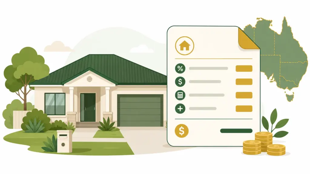 Australia stamp duty calculator illustration showing NSW transfer duty breakdown
