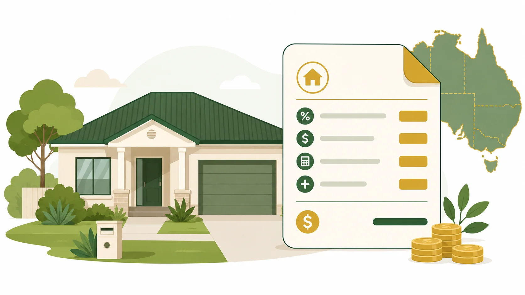 Australia stamp duty calculator illustration showing NSW transfer duty breakdown